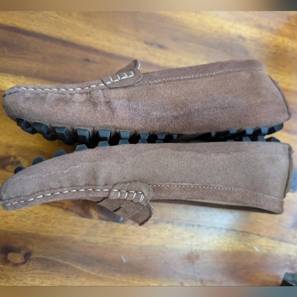 Osslue Moccasin Driving Shoe Leather Suede Brown Size 8.5 - Picture 6 of 16